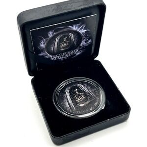 *RARE* 2018 1oz SILVER  $5 Canadian Grim Reaper Smoke #97 of 200 Black Ruthenium